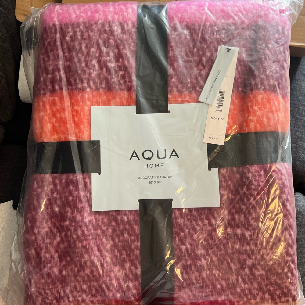 AQUA 50x60  throw blanket